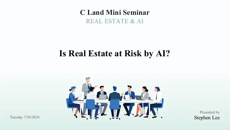 Is Real Estate at Risk by AI?