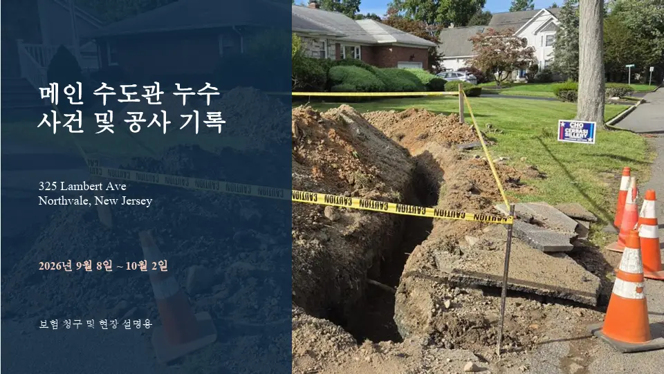 Main Water Line Leak – Incident & Repair