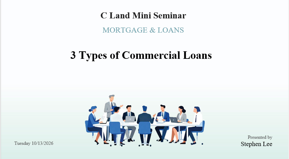 3 Types of Commercial Loans